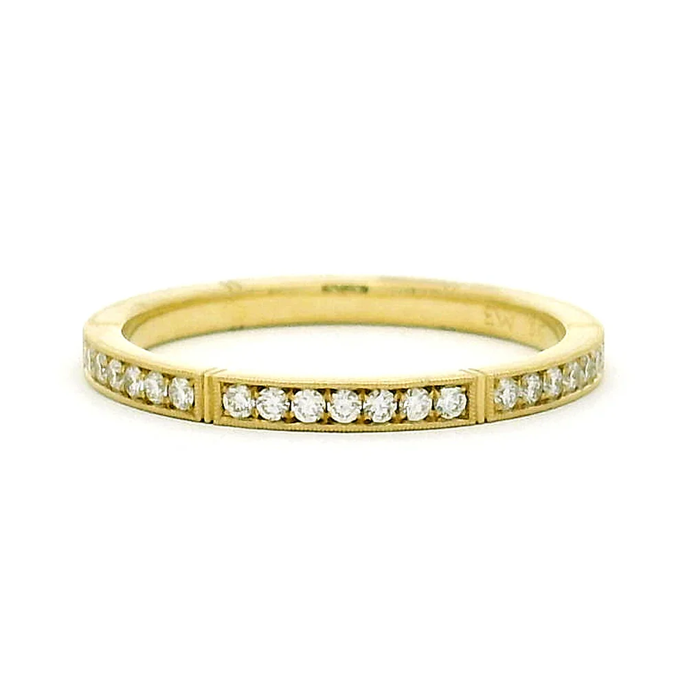 Diamond Wedding Band - "Round Isabella"
