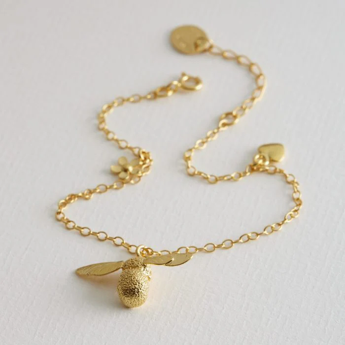 Gold Vermeil Bracelet - "Baby Bee" - Image 2