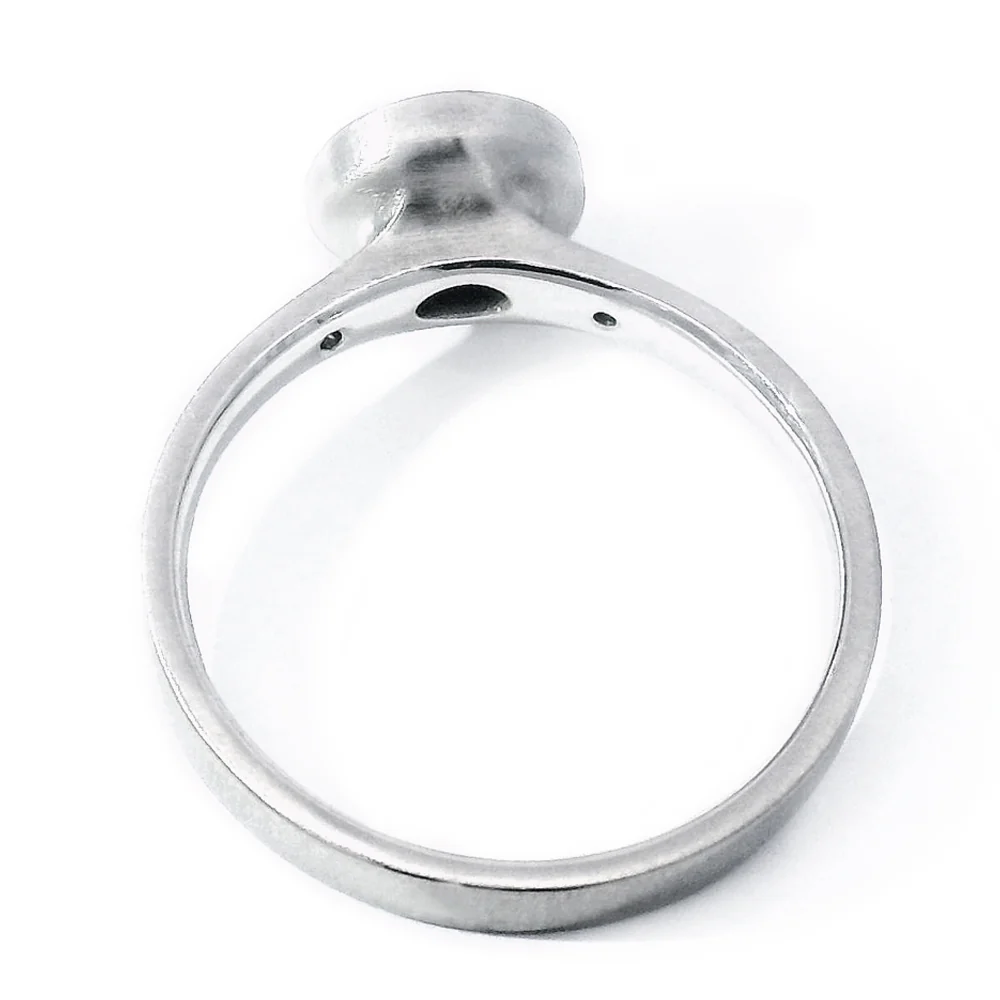 Montana Sapphire & Diamond Engagement Ring - "Etched" - Image 3