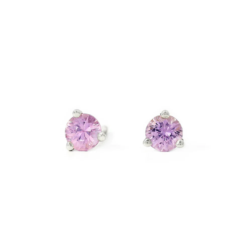 Montana Sapphire & Sterling Silver Earrings - "Blossom"