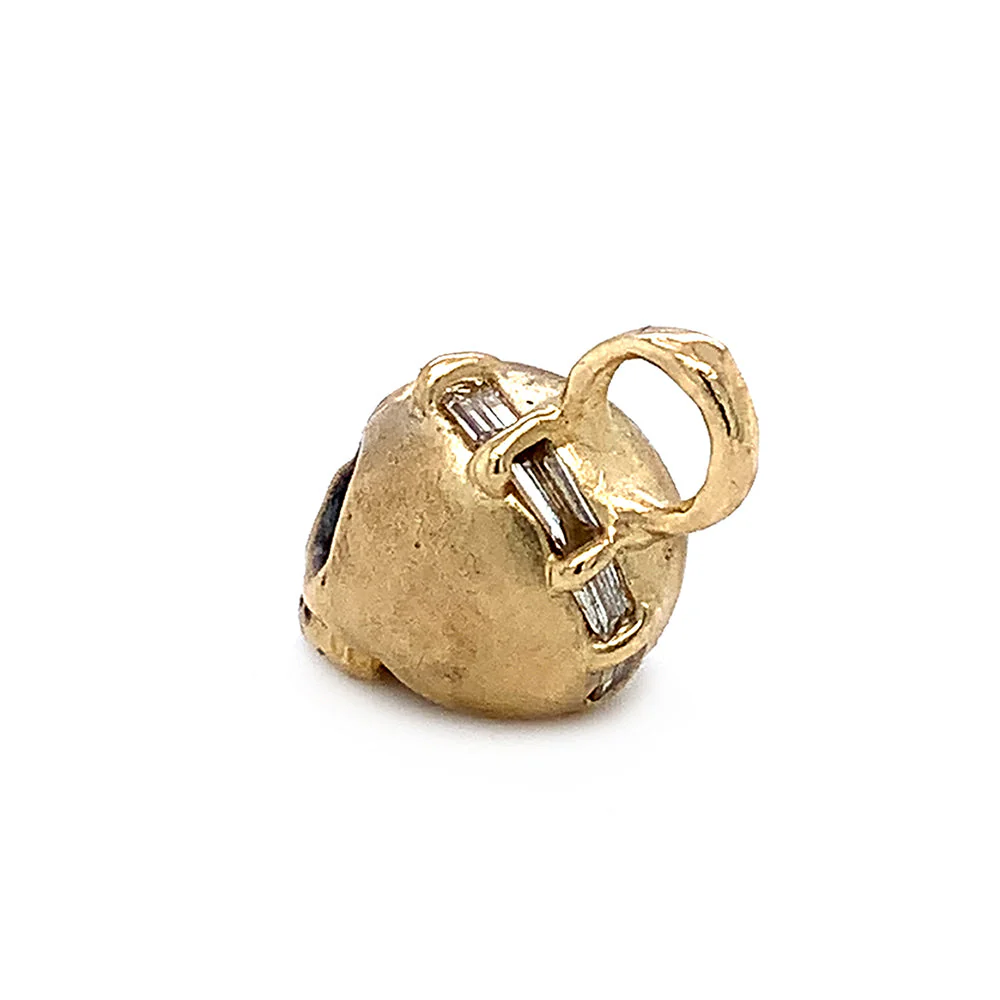 One-of-a-Kind Diamond & Yellow Gold Skull Pendant - "El Cráneo" - Image 7