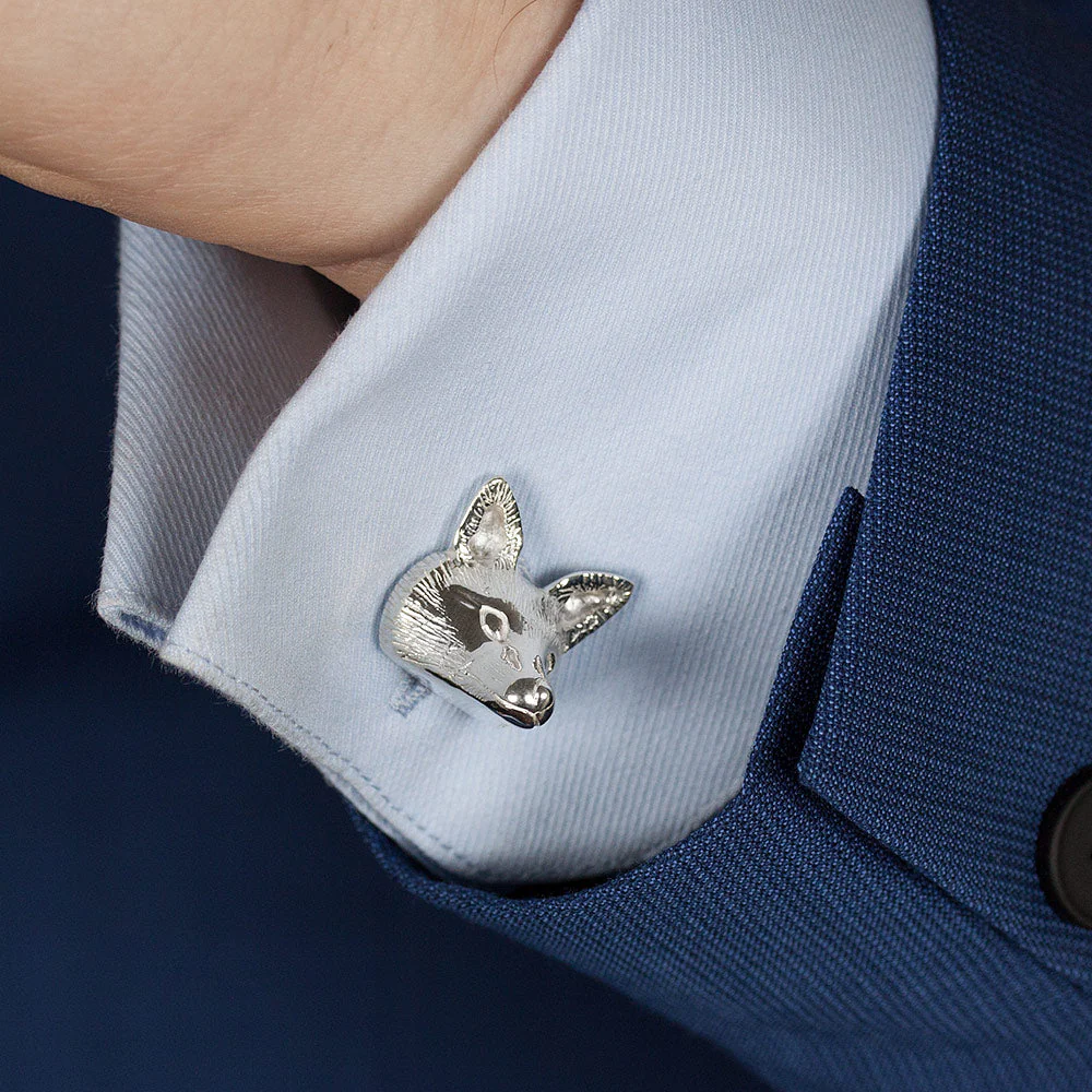 Sterling Silver Cufflinks - "Fox" - Image 2