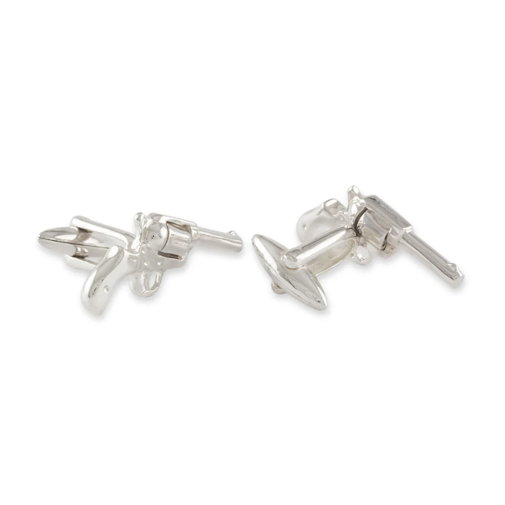 Sterling Silver Cufflinks - "Revolver" - Image 2