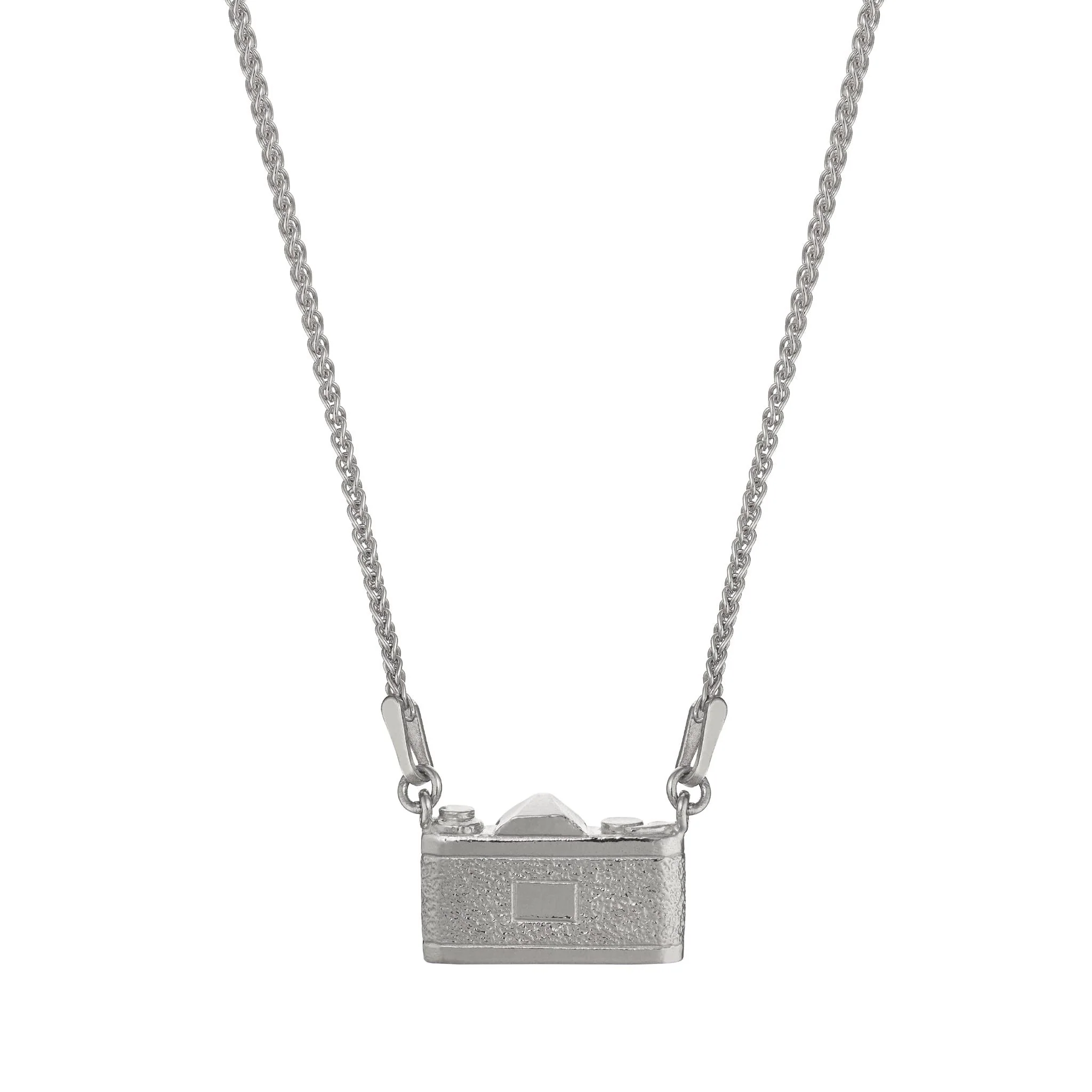 Sterling Silver In-Line Necklace - "Vintage Camera" - Image 4