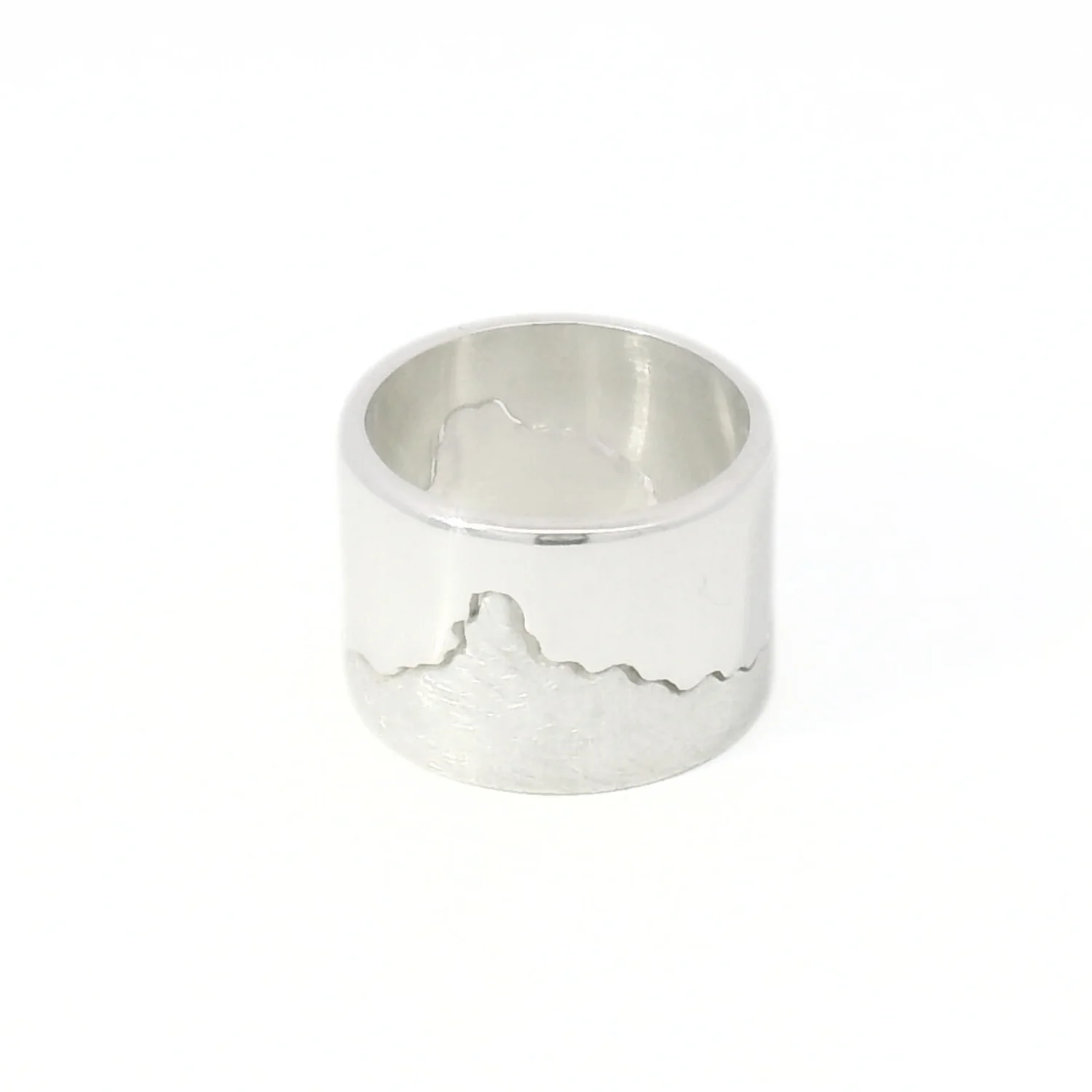 Sterling Silver Interlocking River Pendant - "Yellowstone River"