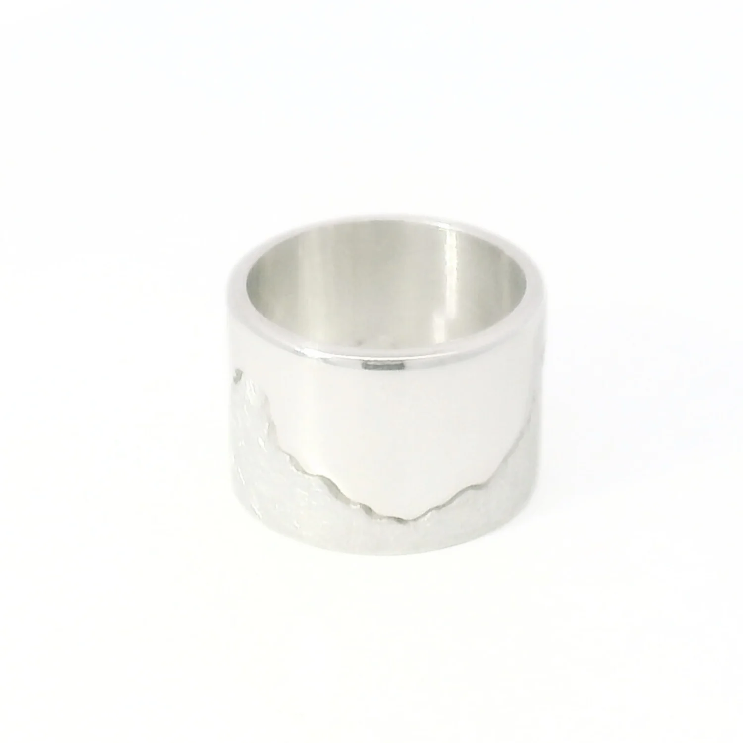 Sterling Silver Interlocking River Pendant - "Yellowstone River" - Image 2