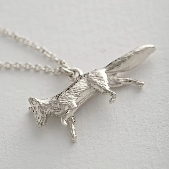 Sterling Silver Necklace - "Prowling Fox" - Image 2