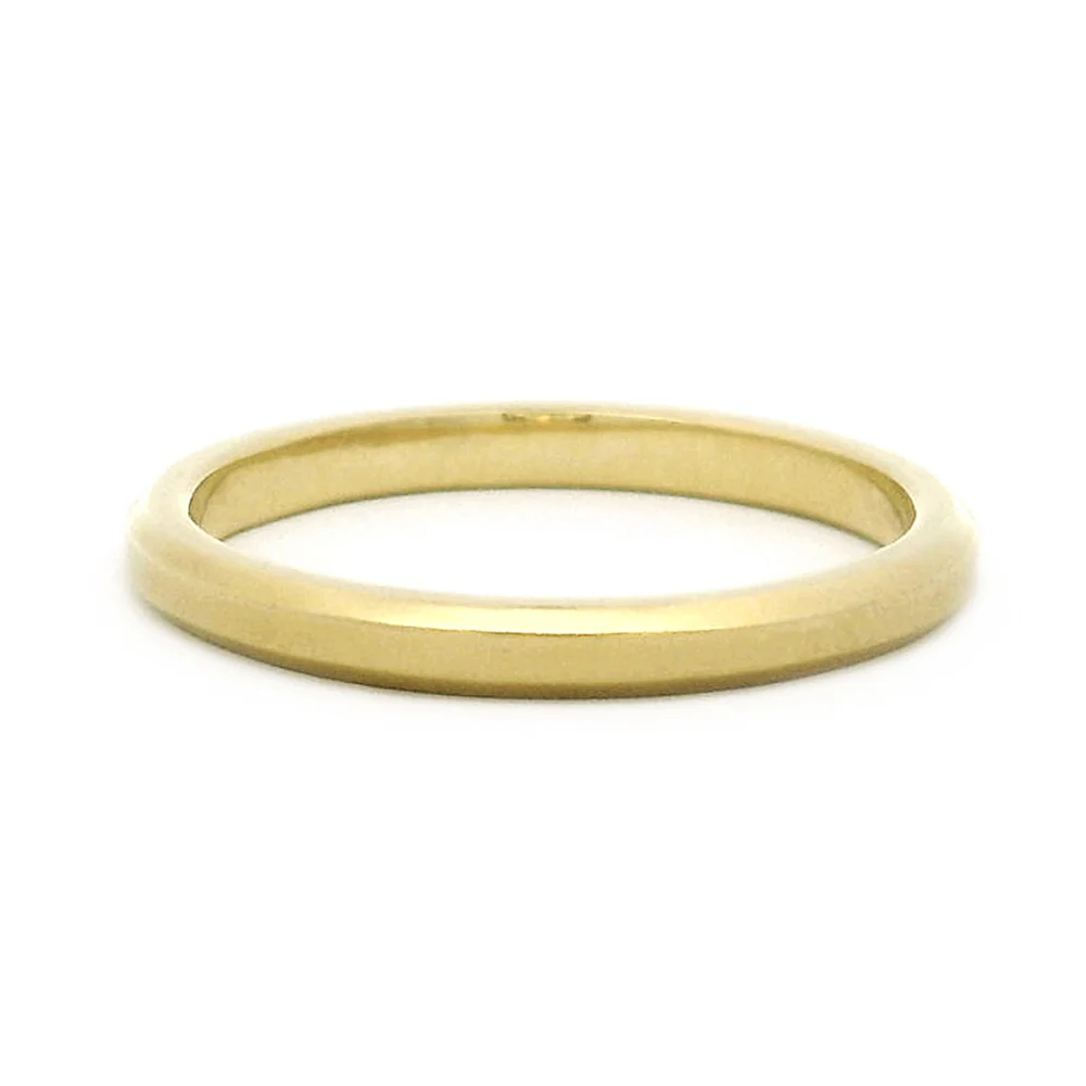 Yellow Gold Wedding Band - "Hana"