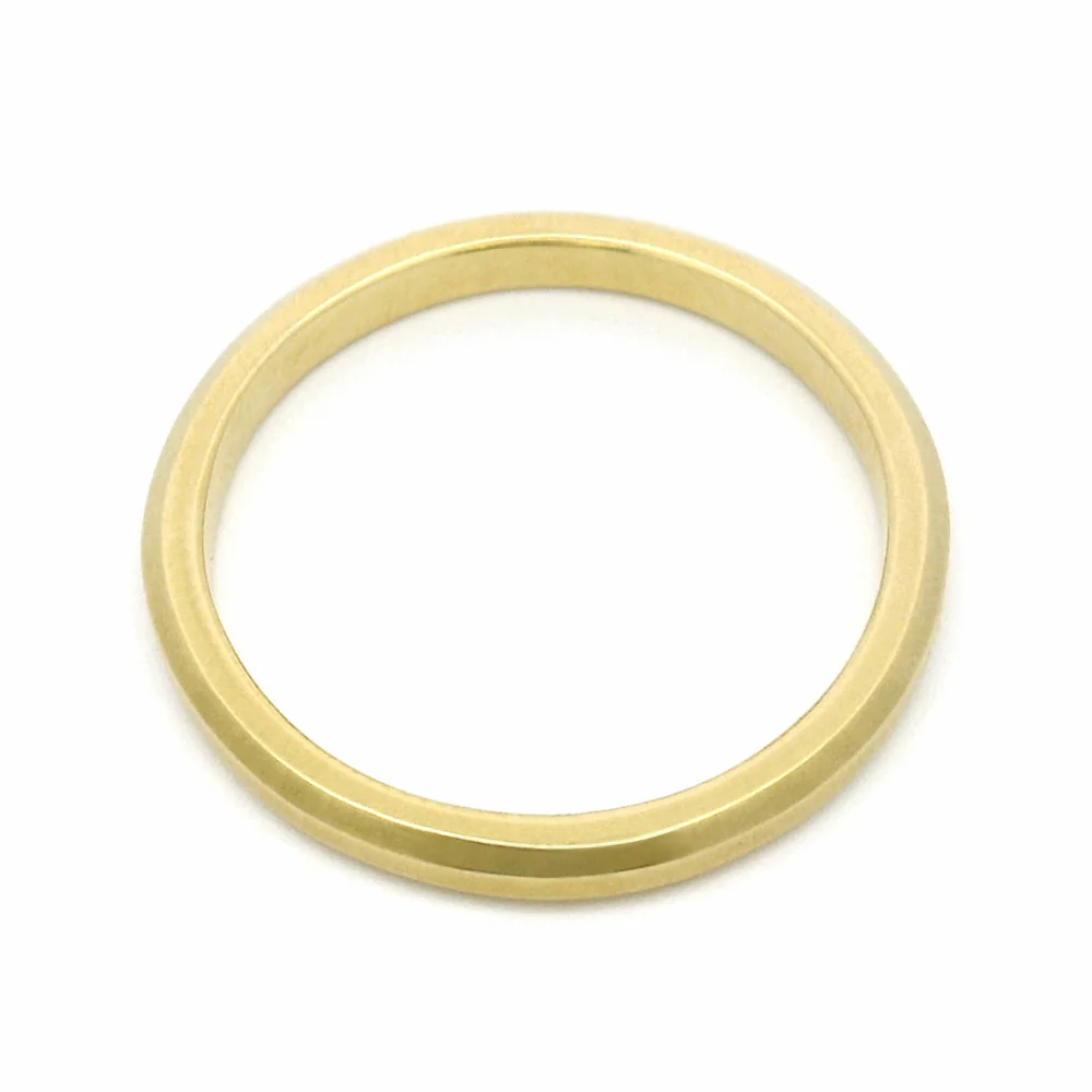 Yellow Gold Wedding Band - "Hana" - Image 4