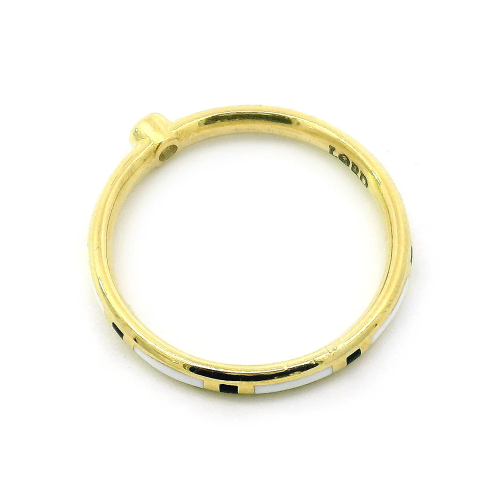 Yogo Sapphire & Enamel Band - "Rock Candy" - Image 4