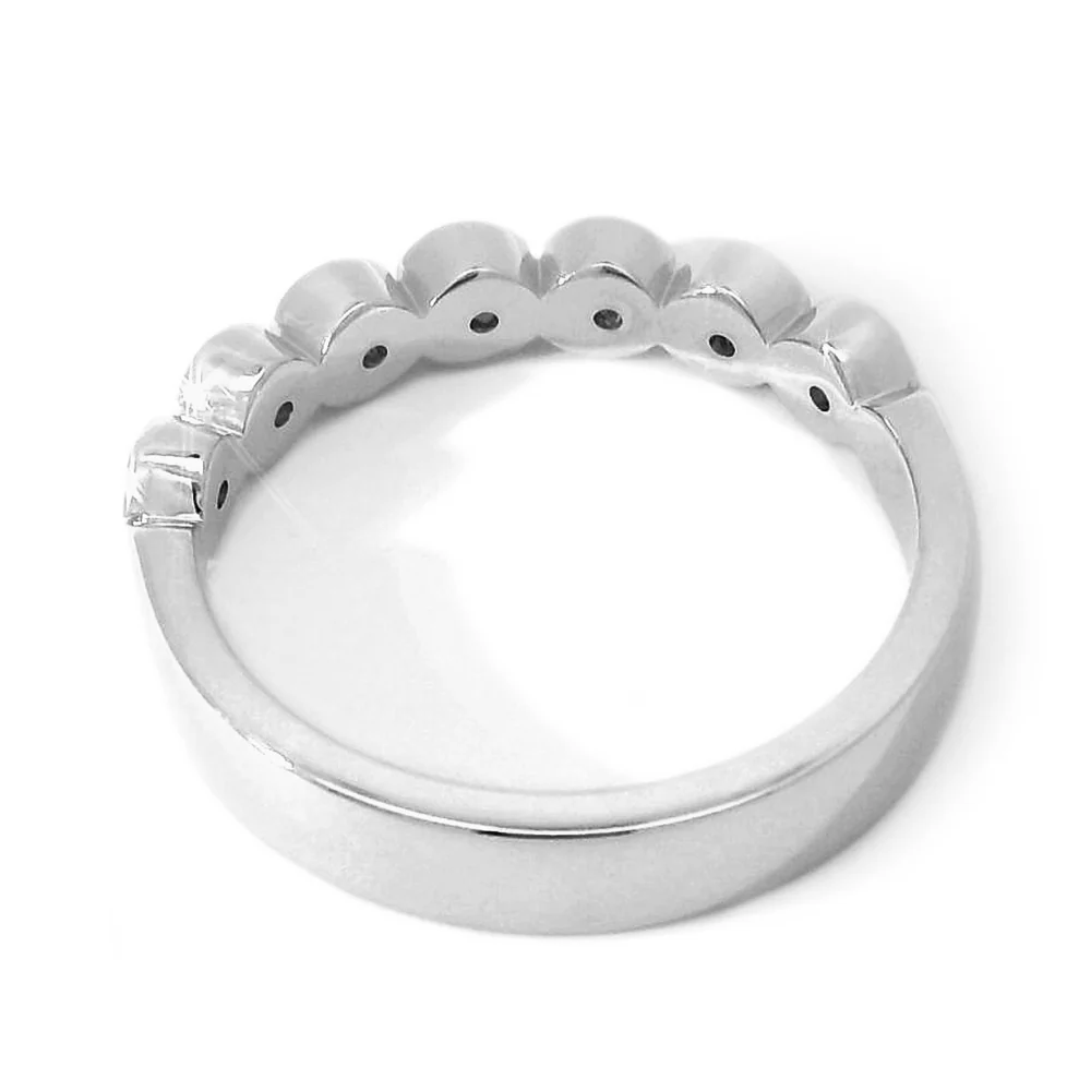 Yogo Sapphire & White Gold Band - "Sweet Home Montana" - Image 5